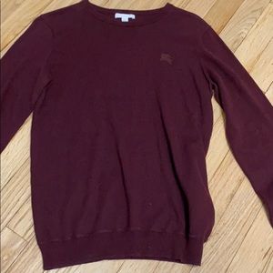 Burberry elbow print crew neck sweater